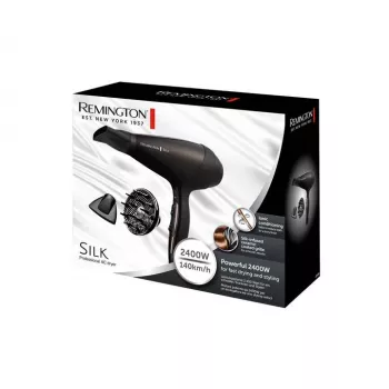 Remington Silk AC Hair Dryer, 2400W, Black