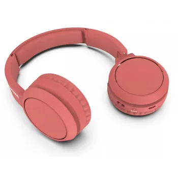 Philips TAH4205RD/00 On-Ear Bluetooth Headphones, Red