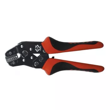 C.K Tools T3692A Ratchet Crimping Tool for Wire End Ferrules 0.14-2.5 mm² (AWG 26-14)