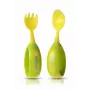Kidsme 9853 LI Baby Cutlery Set, Spoon and Fork, Lime, 9 Months+