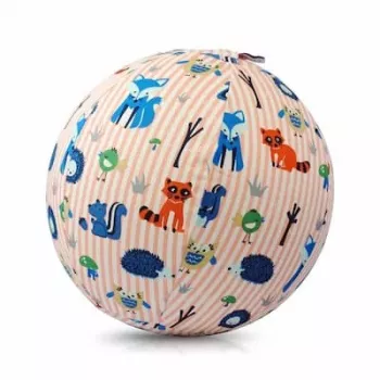 BUBA BLOON Bubabloon Latex Balloon with Fabric Cover, Animal Stripes Pink
