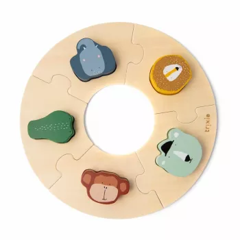 Trixie Mr. Fox Wooden Shape Puzzle for Toddlers 12m+