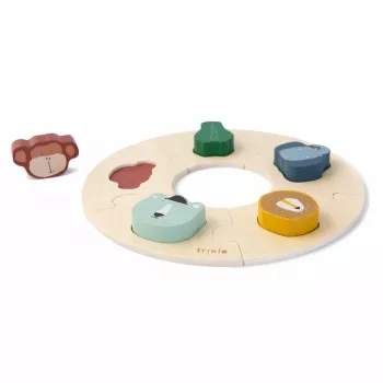 Trixie Mr. Fox Wooden Shape Puzzle for Toddlers 12m+