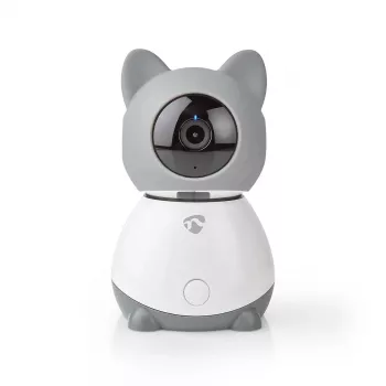 Nedis WIFICI30CGY Indoor Wireless IP Security Camera – 720p HD, Night Vision, Two-Way Audio