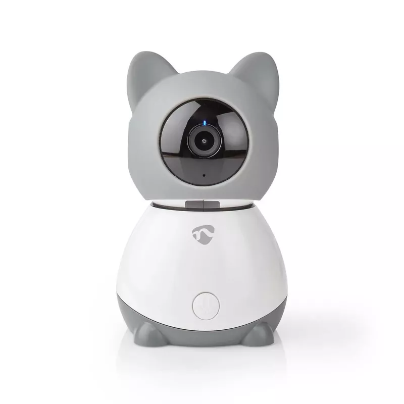 Nedis WIFICI30CGY Indoor Wireless IP Security Camera – 720p HD, Night Vision, Two-Way Audio