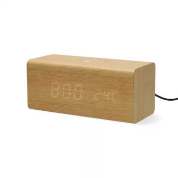 Nedis Digital Alarm Clock Radio Wood