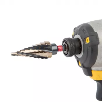 C.K T3016 4-20 HSSE-Co Step Drill Bit 4-20 mm, 9 Steps, 1/4 inch Hex Shank