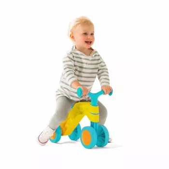 Chillafish Itsibitsi 4-Wheel Balance Bike for Toddlers, Yellow/Light Blue, 1-3 Years