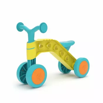 Chillafish Itsibitsi 4-Wheel Balance Bike for Toddlers, Yellow/Light Blue, 1-3 Years
