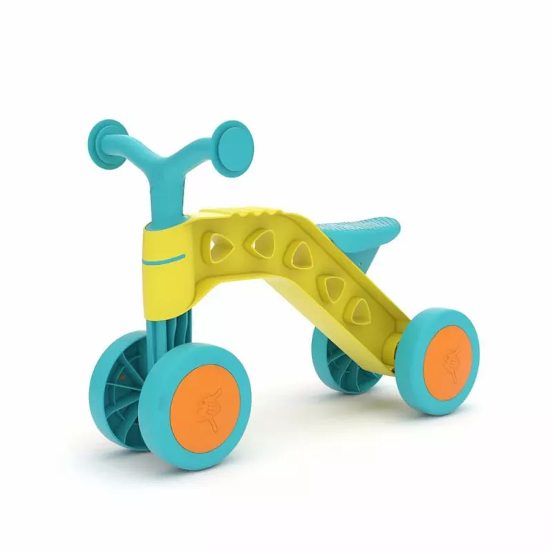 Chillafish Itsibitsi 4-Wheel Balance Bike for Toddlers, Yellow/Light Blue, 1-3 Years