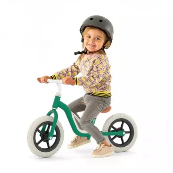 Chillafish Charlie 10 Balance Bike, Forest Green, 1.5-4 Years