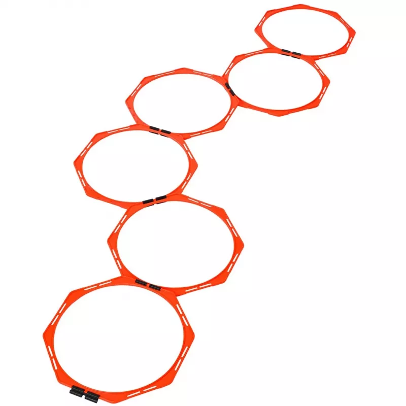 Select Co-ordination Rings Set of 6 with Carry Case, 40 cm Diameter, Yellow