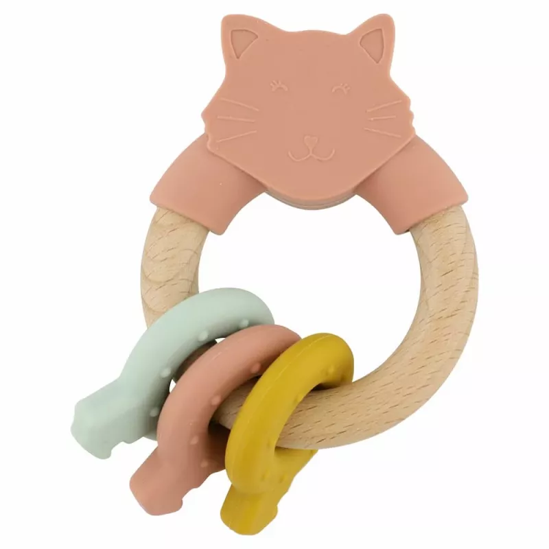Trixie Wood & Silicone Teething Toy for Cats, 0m+