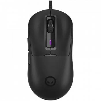 LORGAR LRG-MSA10R-BK Gaming Wired Mouse, Pixart PMW3311 Optical Sensor, 6400 DPI, RGB, 7 Programmable Buttons, Black