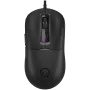 LORGAR LRG-MSA10R-BK Gaming Wired Mouse, Pixart PMW3311 Optical Sensor, 6400 DPI, RGB, 7 Programmable Buttons, Black