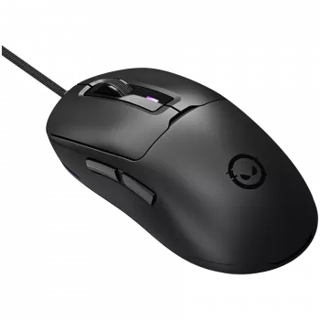 LORGAR LRG-MSA10R-BK Gaming Wired Mouse, Pixart PMW3311 Optical Sensor, 6400 DPI, RGB, 7 Programmable Buttons, Black