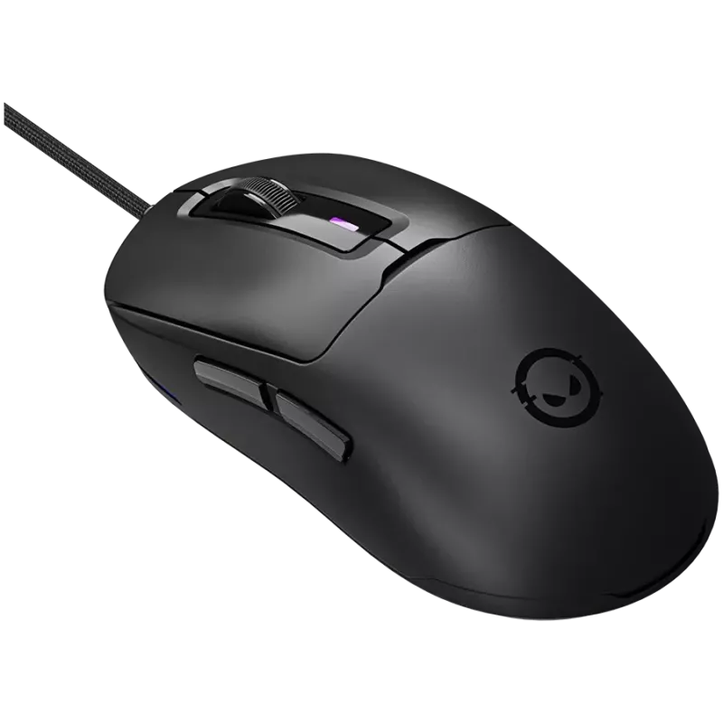 LORGAR LRG-MSA10R-BK Gaming Wired Mouse, Pixart PMW3311 Optical Sensor, 6400 DPI, RGB, 7 Programmable Buttons, Black