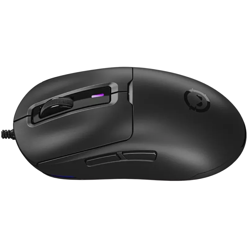 LORGAR LRG-MSA10R-BK Gaming Wired Mouse, Pixart PMW3311 Optical Sensor, 6400 DPI, RGB, 7 Programmable Buttons, Black