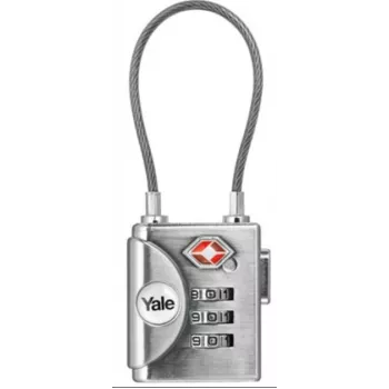Yale YTP3/32/350/1 TSA Combination Padlock 32 mm Silver