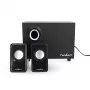 Nedis CSPR10021BK 2.0 Stereo USB Powered PC Speakers, 6W RMS, Black