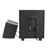 Nedis CSPR10021BK 2.0 Stereo USB Powered PC Speakers, 6W RMS, Black