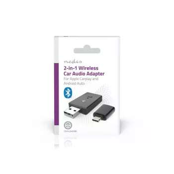 Nedis CKAA2400BK Bluetooth 5.0 USB-A Adapter Black 10 m Range