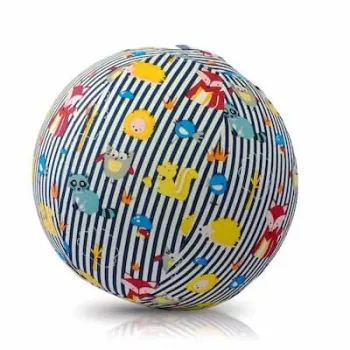 BUBA BLOON Bubabloon Latex Balloon with Fabric Cover, Animal Stripes Blue