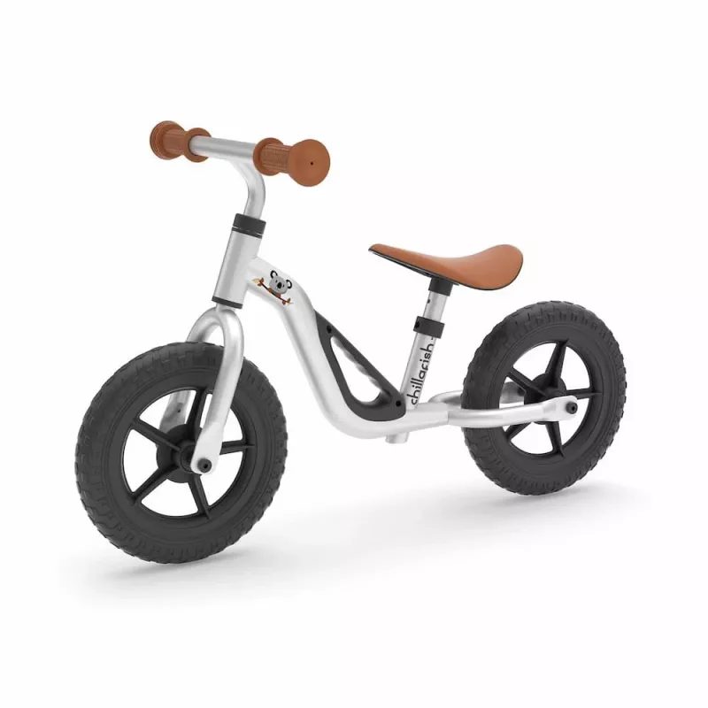 Chillafish Charlie 10 Balance Bike, Silver, 1.5-4 Years
