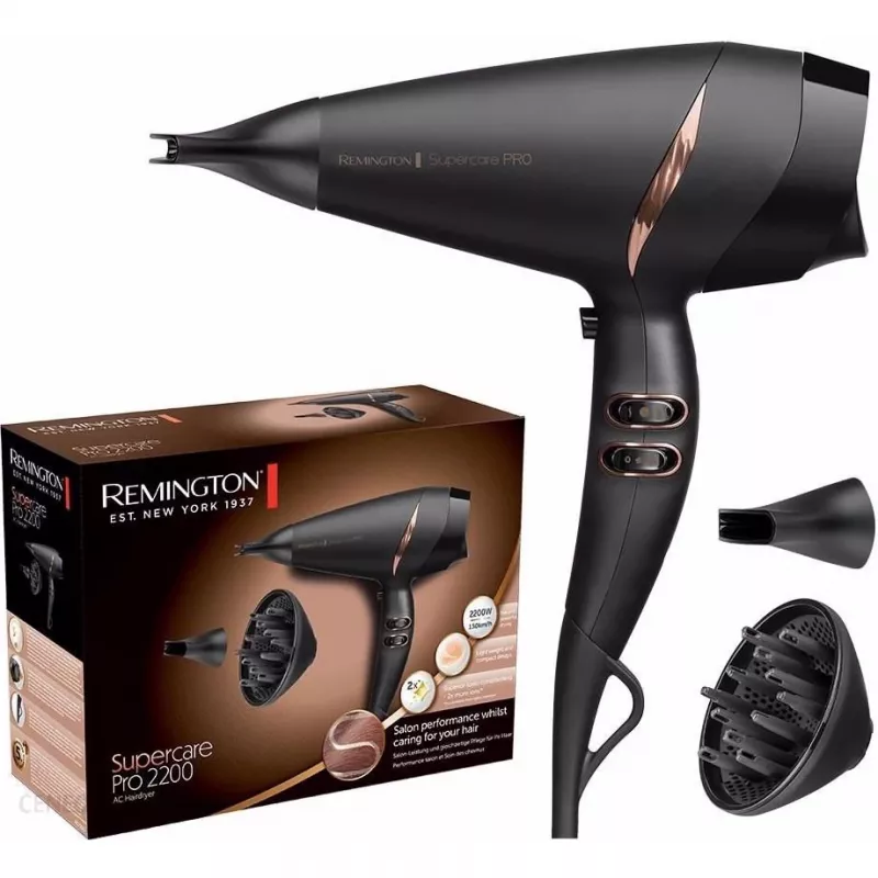 Remington Supercare Pro AC7200 Hair Dryer, 2200W, Black
