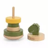 TRIXIE Wooden Dinosaur Stacking Pyramid Toy for Toddlers 12m+ | 5-Piece Stacker