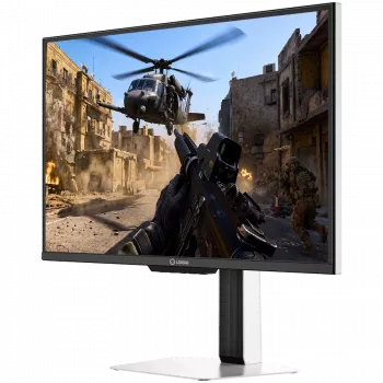 LORGAR 24.5 inch Full HD IPS 400Hz Gaming Monitor, Dual LED, HDR600 Ready, Height Adjustable, White