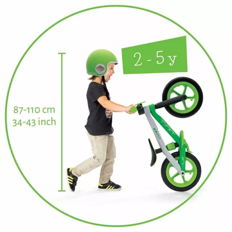 Chillafish BMXie 2 Balance Bike for Ages 2 to 5, Green