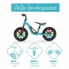 Chillafish Charlie 10 Balance Bike, Blue, with LED Light-Up Wheels, for Ages 18 Months to 4 Years