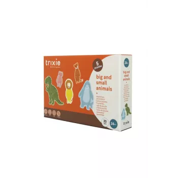 Trixie Puzzle - Large and Small Animals (5 Puzzles) Dog Activity Strategy Game