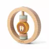Trixie Mr. Lion Round Wooden Baby Teething Toy, 6m+
