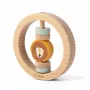 Trixie Mr. Lion Round Wooden Baby Teething Toy, 6m+