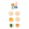 Trixie Dog Activity Treat Dispenser Rolling Toy - Natural Rubberwood, Adjustable Opening, Level 1