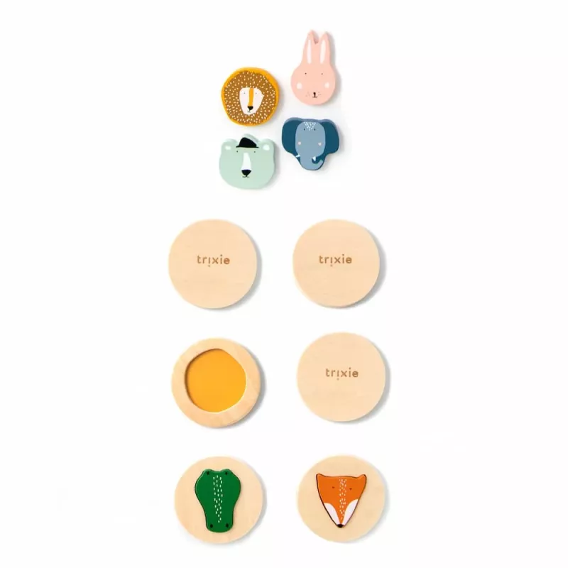 Trixie Dog Activity Treat Dispenser Rolling Toy - Natural Rubberwood, Adjustable Opening, Level 1