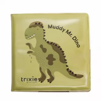 Trixie Dinosaur Bath Book, Waterproof, Floats, Crinkly Pages, 6m+