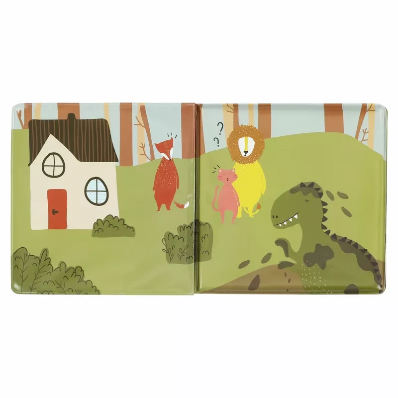 Trixie Dinosaur Bath Book, Waterproof, Floats, Crinkly Pages, 6m+