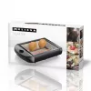 Lenco Melissa Flat Toaster 600W Black
