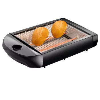 Lenco Melissa Flat Toaster 600W Black
