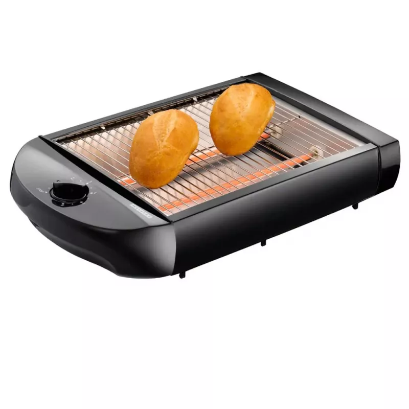 Lenco Melissa Flat Toaster 600W Black