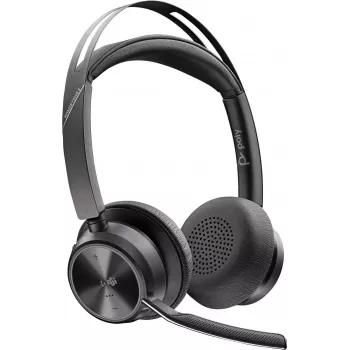 HP POLY Voyager Focus 2 Microsoft Teams Certified Stereo Bluetooth Headset with Charging Stand
