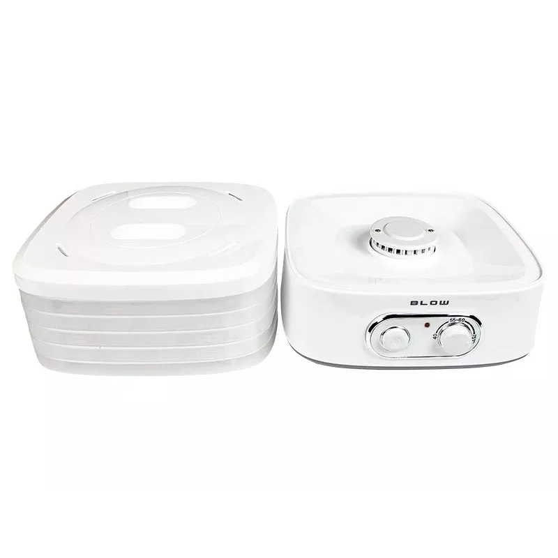 BLOW Food Dehydrator for Mushrooms, Vegetables and Fruits, 5 Trays, 250 W, Digital Timer and Temperature Control, White