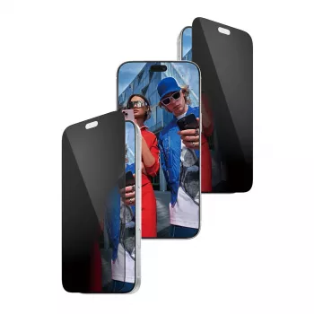 PanzerGlass 2-Way Privacy Screen Protector for Apple iPhone 2026 Pro Max | Ultra-Wide Fit with EasyAligner