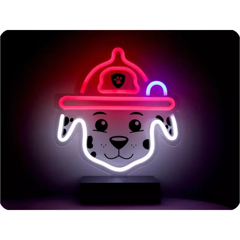 PAW Patrol LED Neon Lamp with Stand for Kids, Marshall