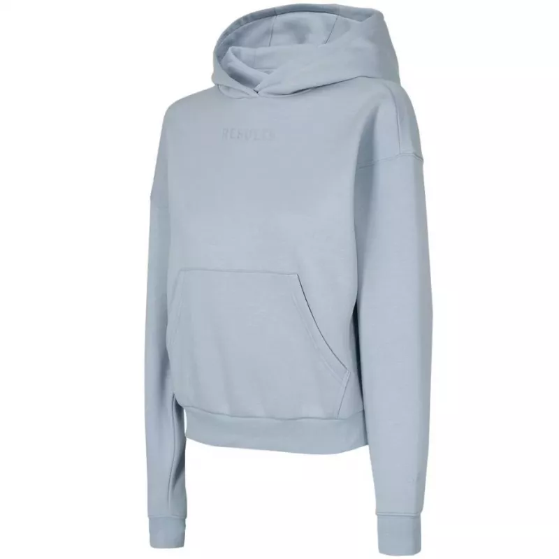 4F Women's Light Blue Sweatshirt H4L22 BLD031 Size M H4L22 BLD031 34S