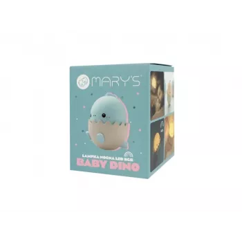ECO LIGHT MW20794 Dinosaur Night Lamp for Children, LED, 0.75W, USB Rechargeable, Touch Sensor, Warm White & RGB