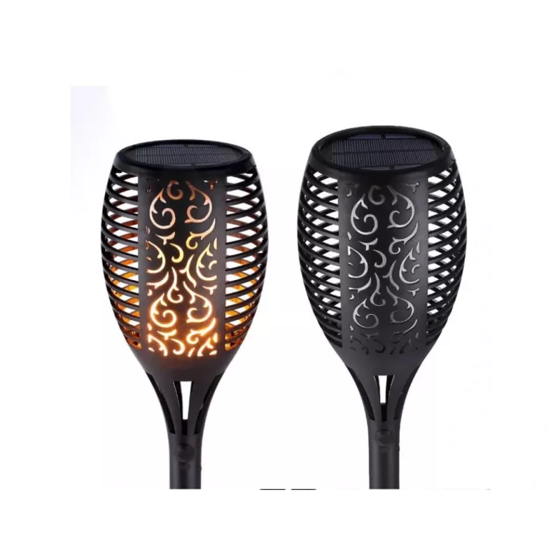 Forever Light Solar Flame Torch with 33 LEDs, 6.6W, 600mAh, IP44, Ground Stake